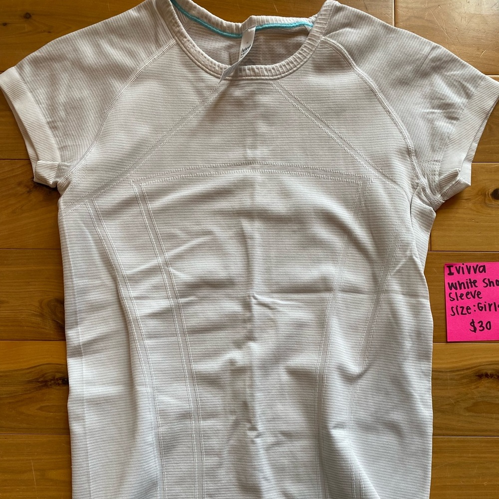 White athletic shirt